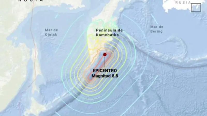 Un terremoto de magnitud 8,8 en Rusia provocó alertas de tsunami en el Pacífico