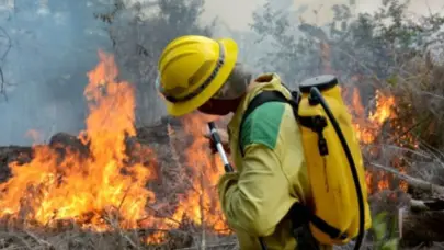 Incendio forestal arrasa bosques en Guantánamo, Cuba