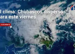 El clima para este viernes: chubascos dispersos