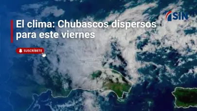 El clima para este viernes: chubascos dispersos