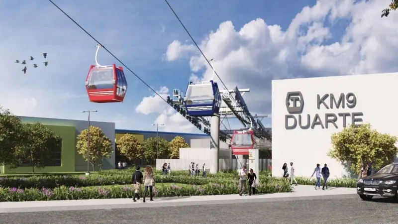 Avances y retrasos en construcción del teleférico Santo Domingo Oeste