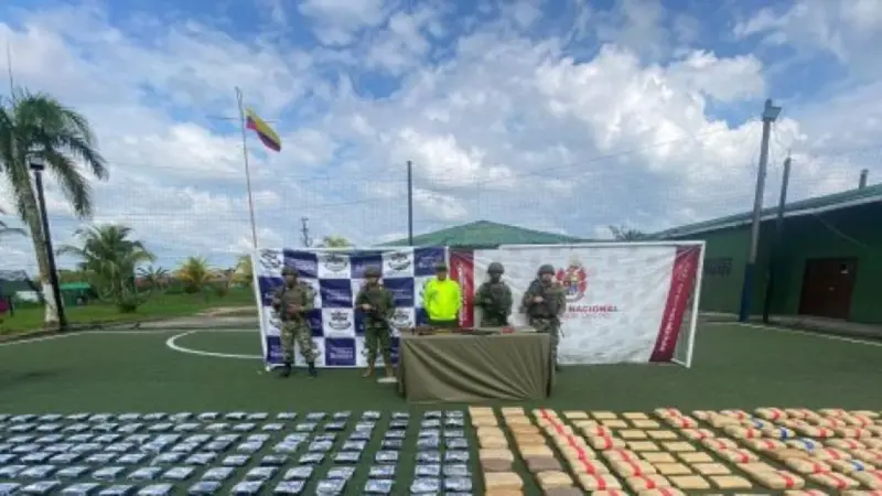 Incautan más de 1,1 toneladas de marihuana en el suroeste de Colombia