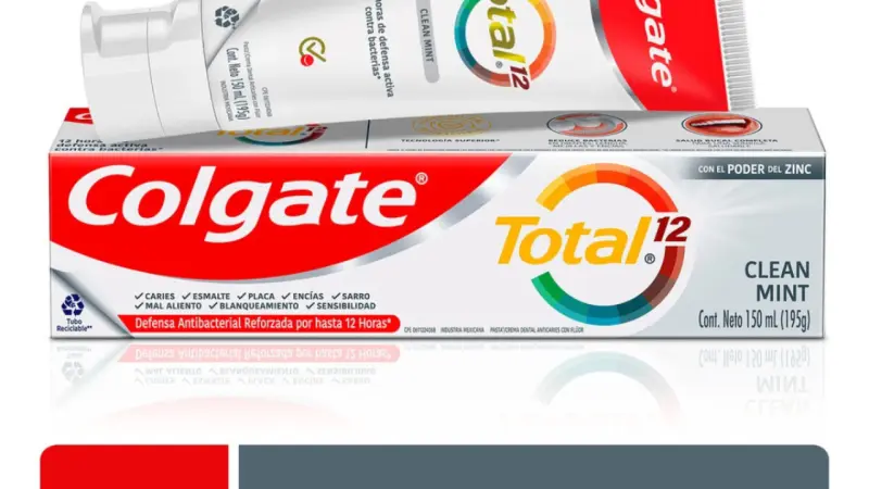 México retira del mercado pasta dental Colgate Total Clean Mint por riesgos a la salud