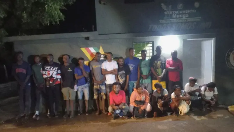 En Guayubín, Ejército detiene a 21 nacionales haitianos en condición migratoria irregular