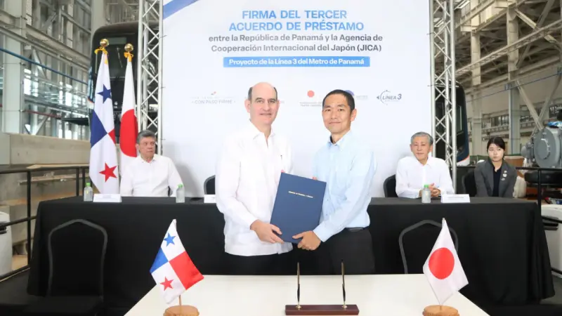 Panamá y Japón firman préstamo para financiar la Línea 3 del metro
