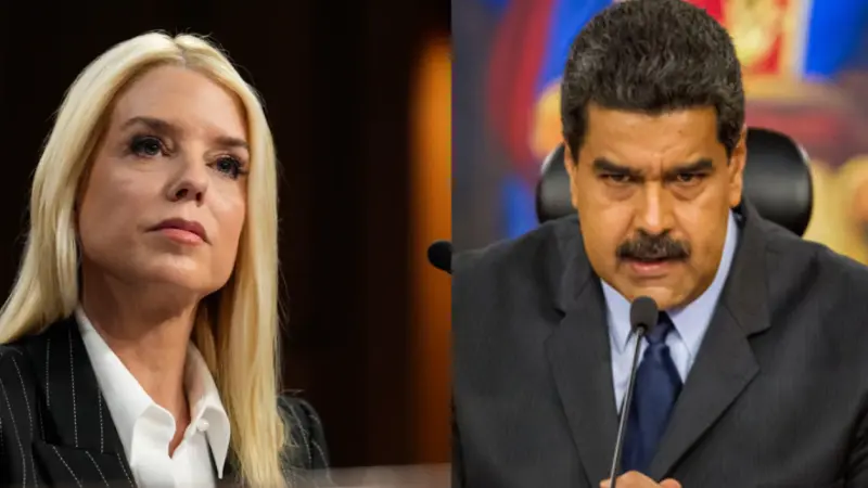 Pam Bondi acusa a Venezuela de confiscar activos vinculados a Nicolás Maduro