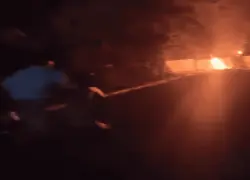 Protesta en Sabana Grande de Boyá por apagones de más de 12 horas