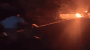 Protesta en Sabana Grande de Boyá por apagones de más de 12 horas