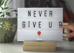 Nunca rendirse tiene su día... y es hoy; (Never Give Up Day)
