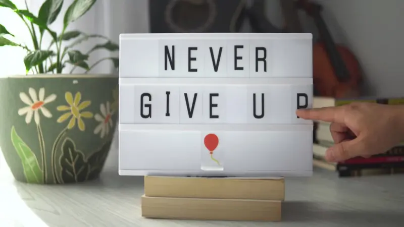 Nunca rendirse tiene su día... y es hoy; (Never Give Up Day)