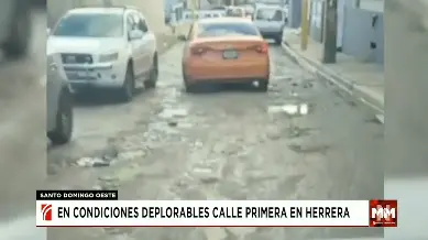 Cazanoticias: En condiciones deplorables, calle Primera en Herrera