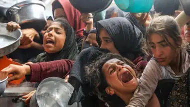Oficialmente, la ONU declaró la hambruna en la Ciudad de Gaza