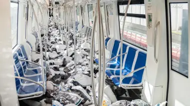 OPRET realiza prueba dinámica con carga máxima en la Línea 2C del metro que va hacia Los Alcarrizos