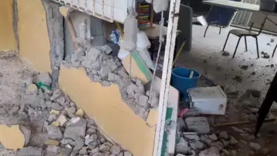 Padres inician demolici&oacute;n de la escuela de Buen Hombre, en Montecristi