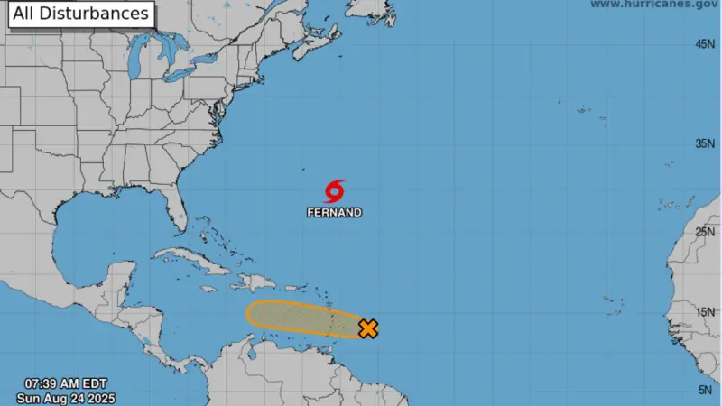 Se forma la tormenta tropical Fernand en el Atlántico