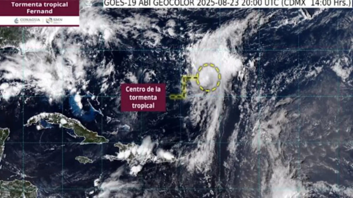 EEUU advierte de la formación de la tormenta Fernand pero indica que no supone un peligro