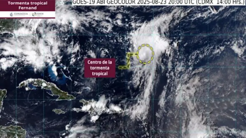 EEUU advierte de la formación de la tormenta Fernand pero indica que no supone un peligro