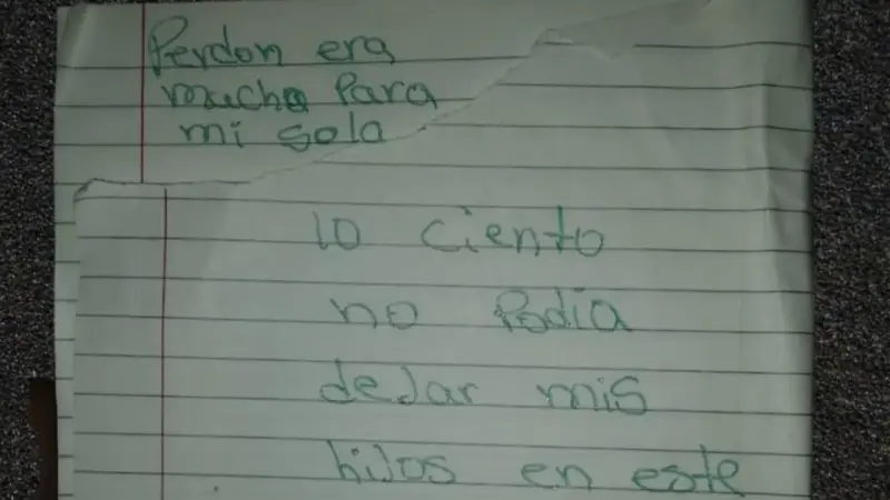 "Perdón, era mucho para mí sola": carta de madre que se envenenó junto a sus hijos en Santo Domingo Este