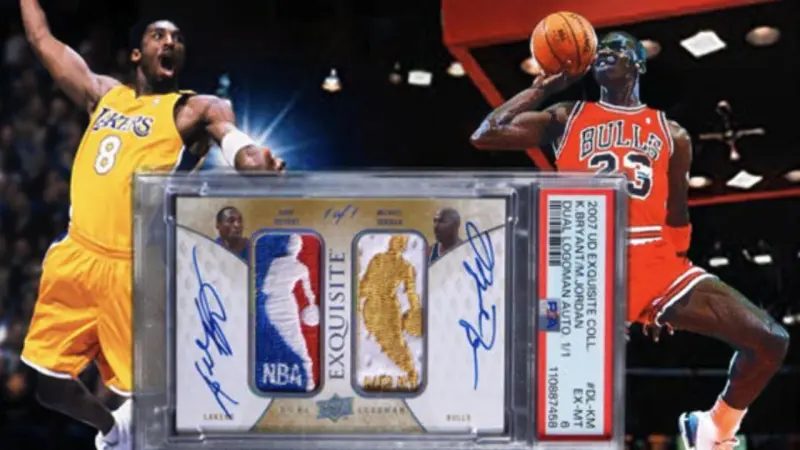 Récord en subasta: Tarjeta firmada por Kobe Bryant y Michael Jordan se vende por 12,9 millones de dólares