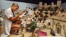 ¡Navidad adelantada! Un pueblo de España empezó a preparar un gigantesco belén de 100 metros, en agosto
