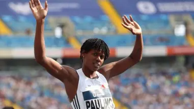 Marileidy Paulino llega de segundo lugar en la final de los 400 metros de la Liga Diamante