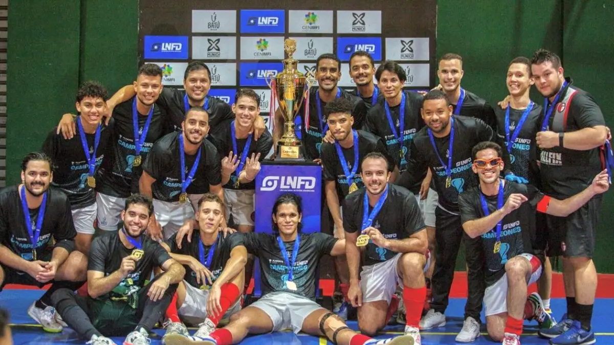 Turia FC obtiene título en la Liga Nacional de Fútbol Sala Dominicana