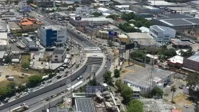 Avances de construcción del paso a desnivel en la Isabel Aguiar