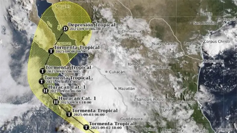México prevé que la tormenta Lorena toque tierra como huracán categoría 1 esta semana