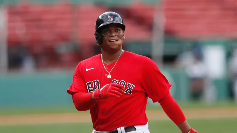 Devers provoca el trote de jonrón más largo de la historia