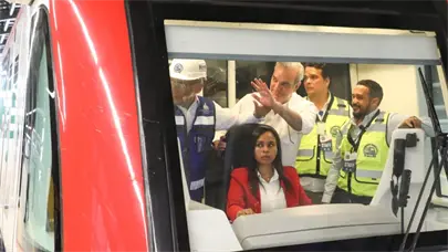 Prueba de L&iacute;nea 2C del Metro de SD con Abinader; extensi&oacute;n ahorrar&aacute; un 60% del tiempo de viaje