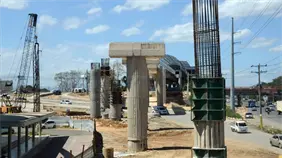 OPRET aclara procedimiento técnico en columna de la línea 2C del Metro de Santo Domingo