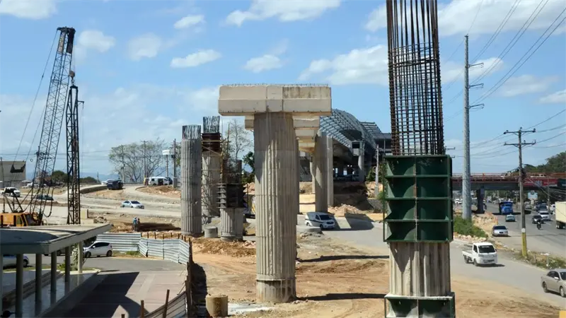 OPRET aclara procedimiento técnico en columna de la línea 2C del Metro de Santo Domingo