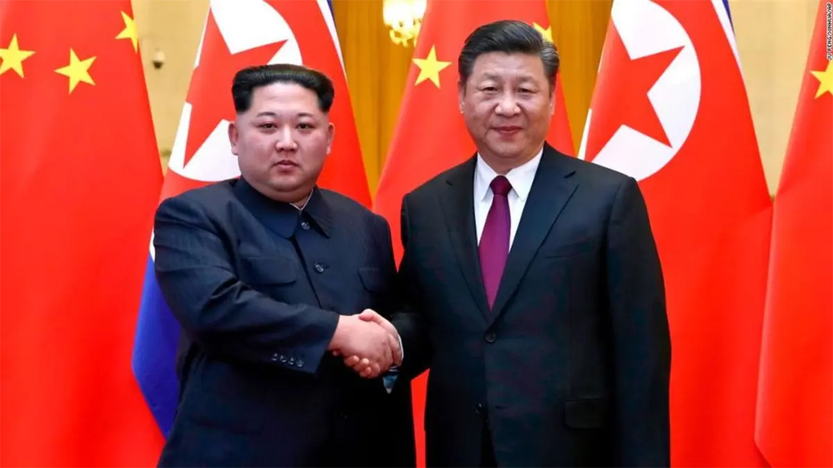 Xi Jinping y Kim Jong-un.