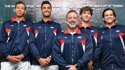 Equipo de Copa Davis de RD ya pr&aacute;ctica en Antalya