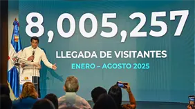 RD recibe más de 8 millones de visitantes en agosto