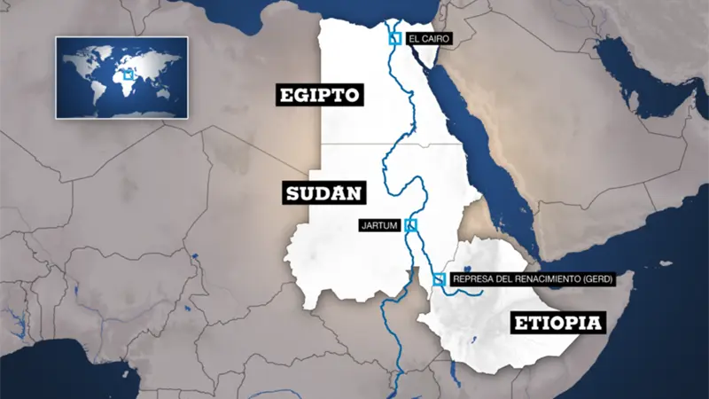 Egipto dice a la ONU que se reserva derecho a tomar medidas por la megapresa en Etiopía