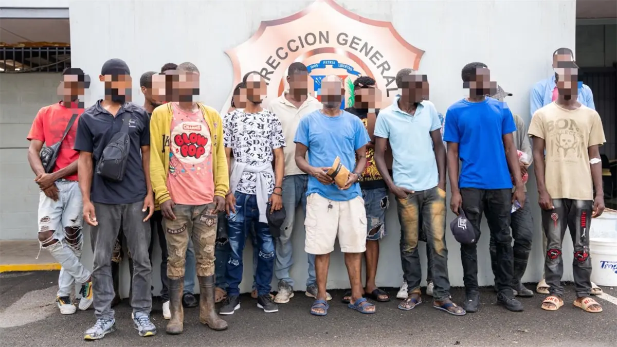 Indocumentados detenidos.