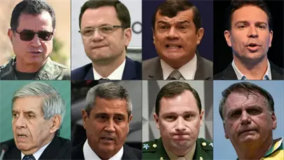Generales y exministros: los otros siete condenados por golpismo junto a Bolsonaro