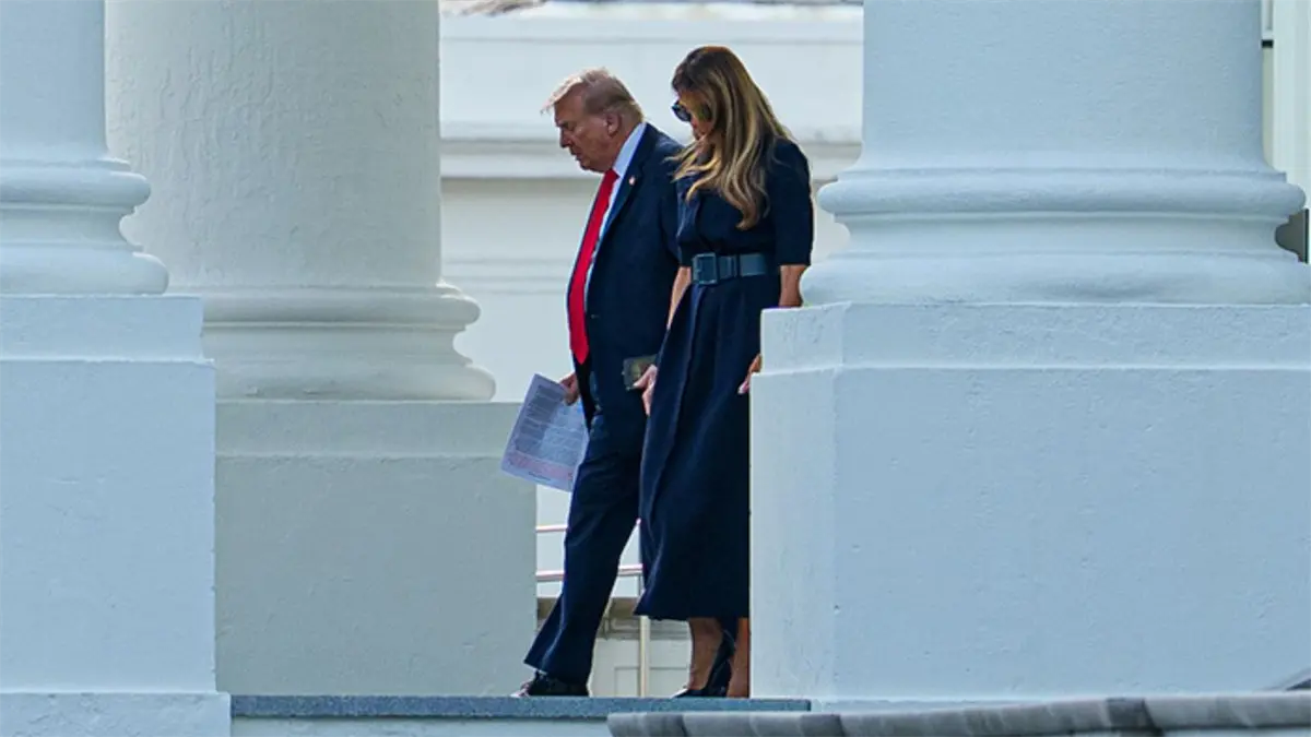Presidente de los Estados Unidos, Donald Trump y la primera dama, Melania Trump.