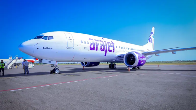 Arajet recibe su aeronave número 12 "La Caleta"