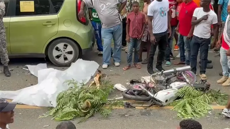 Accidente de tránsito cobra la vida de joven en Sabana Grande de Boyá este domingo 