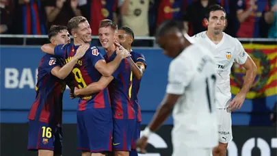 El Barcelona gana y golea sin Lamine Yamal