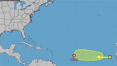 Se forma la depresi&oacute;n tropical 7 en el Atl&aacute;ntico