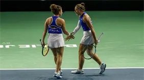 Italia-Ucrania, primer enfrentamiento de semifinales de la Copa Billie Jean King