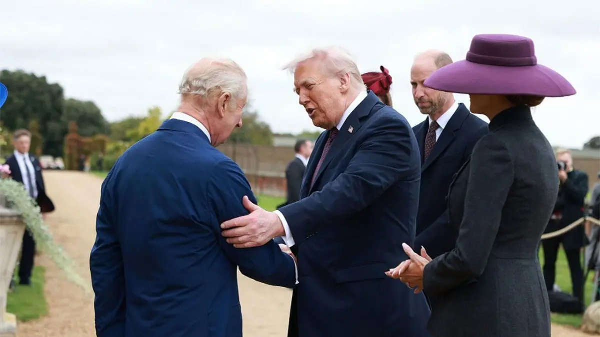 Carlos III recibe en Windsor a Trump al comenzar la visita de Estado al Reino Unido
