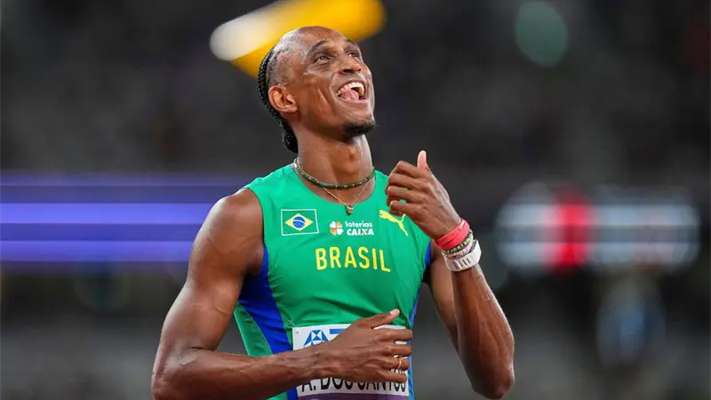 Alison dos Santos, subcampeón del mundo de 400 vallas