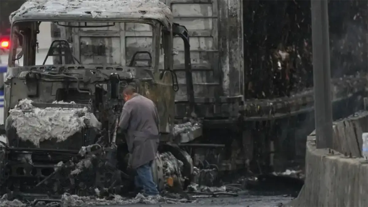 Imágenes luego de la explosión