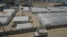 Cruz Roja entrega 500 bolsas para cadáveres a un hospital de ciudad de Gaza