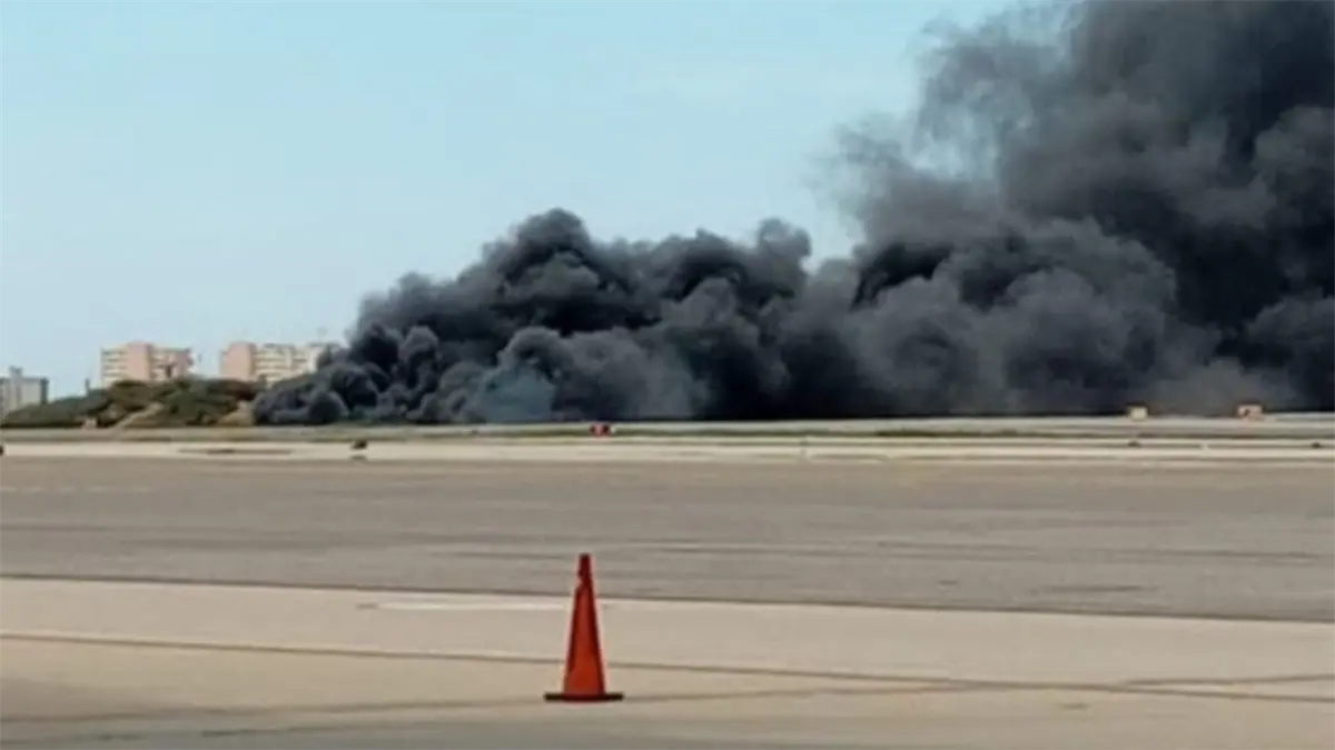 Avioneta se estrella en la pista del aeropuerto Maiquetía en La Guaira