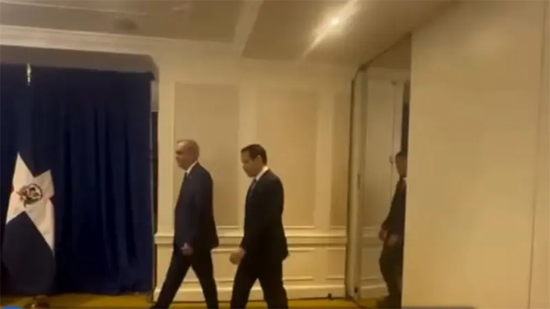 Presidente Abinader se reúne con el secretario de Estado de EE. UU., Marco Rubio, en Nueva York